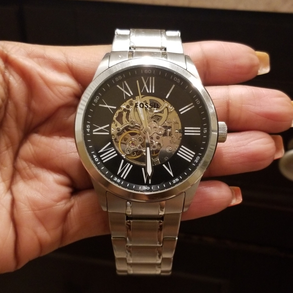 Fossil Men's watch w/ exposed gears